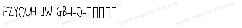 FZYOUH JW GB-1-0字体转换